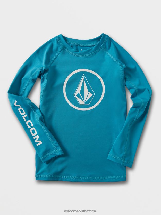 Z0ZR081356 Barrier Reef Kids Lido Solid Short Sleeve Tee Volcom Surf - Image 1
