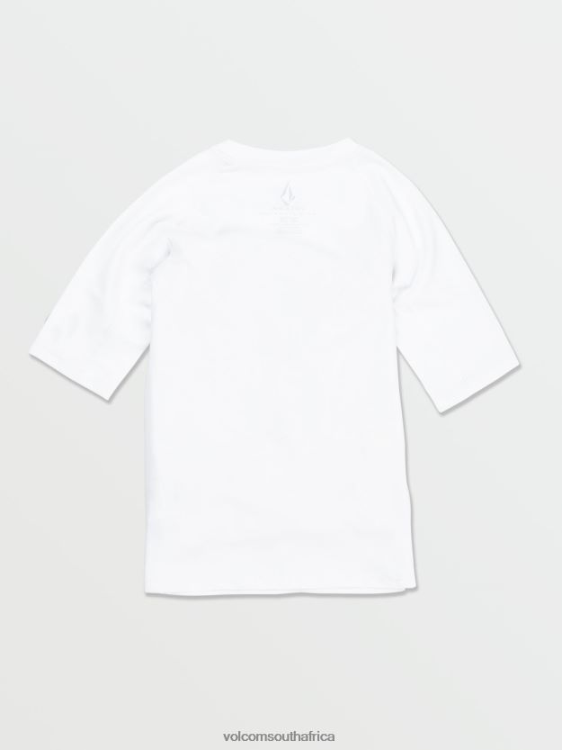 Z0ZR081359 White Kids Lido Solid Short Sleeve Tee Volcom Surf - Image 2