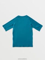 Z0ZR081360 Barrier Reef Kids Lido Solid Short Sleeve Shirt Volcom Surf - Image 3