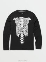 Z0ZR081361 Black Kids Skeleton Long Sleeve Shirt Volcom Surf - Image 3