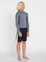 Z0ZR081363 Charcoal Kids Modulator 2mm Long Sleeve Wetsuit Jacket Volcom Surf - Image 6