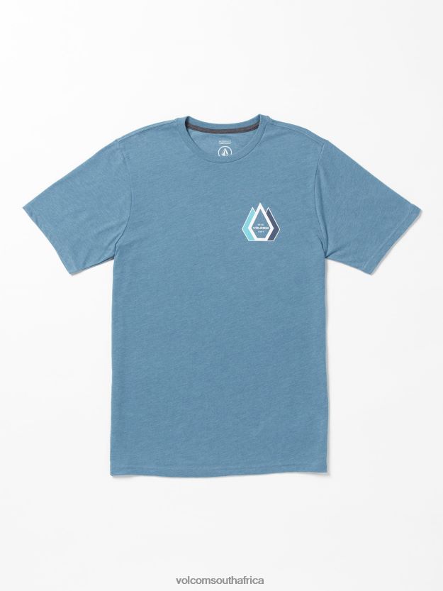 Z0ZR0816 Indigo Ridge Heather Men Linkfill Short Sleeve Tee Volcom Clothing - Image 1