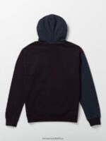 Z0ZR08173 Navy Men Halfstone Hoodie Volcom Clothing - Image 2