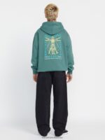 Z0ZR08175 Service Blue Men Utopic Hoodie Volcom Clothing - Image 3