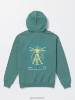 Z0ZR08175 Service Blue Men Utopic Hoodie Volcom Clothing - Image 6