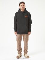 Z0ZR08178 Black Men Workwear Pullover Hoodie Volcom Clothing - Image 9