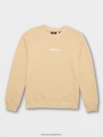 Z0ZR08180 Almond Men Produce Crew Sweatshirt Volcom Clothing - Image 5