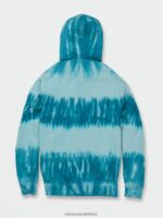 Z0ZR08181 Coastal Blue Men Iconic Stone Plus Pullover Sweatshirt Volcom Clothing - Image 3
