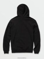 Z0ZR08184 Black Men Stone Hoodie Volcom Clothing - Image 2