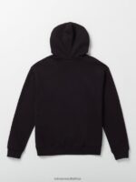 Z0ZR08185 Black Men Watanite Hoodie Volcom Clothing - Image 2