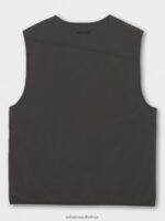 Z0ZR08196 Black Men Skate Vitals Alec Majerus Vest Volcom Clothing - Image 5