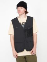 Z0ZR08196 Black Men Skate Vitals Alec Majerus Vest Volcom Clothing - Image 10