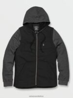 Z0ZR08197 Black Men Volblaster Jacket Volcom Clothing - Image 2