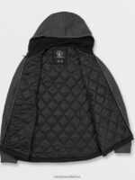 Z0ZR08197 Black Men Volblaster Jacket Volcom Clothing - Image 5