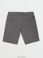 Z0ZR08212 Charcoal Heather Men Frickin Cross Shred Static Shorts Volcom Clothing - Image 2