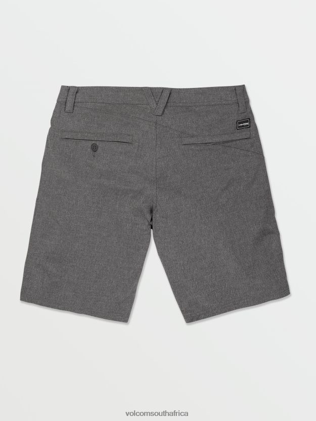Z0ZR08212 Charcoal Heather Men Frickin Cross Shred Static Shorts Volcom Clothing - Image 2