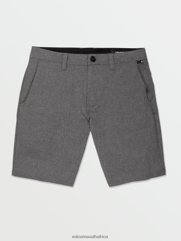 Z0ZR08212 Charcoal Heather Men Frickin Cross Shred Static Shorts Volcom Clothing - Image 1