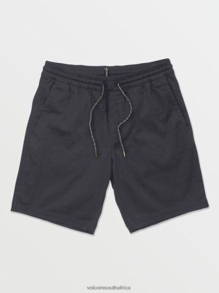 Z0ZR08215 Charcoal Men Frickin Elastic Waist Shorts Volcom Clothing