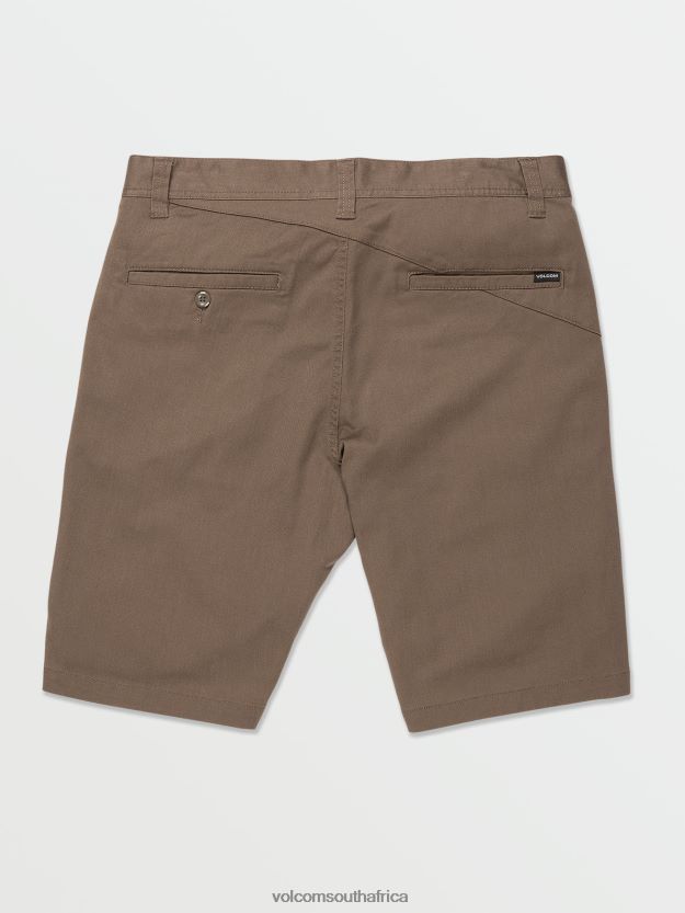Z0ZR08220 Mushroom Men Frickin Modern Stretch Chino Shorts Volcom Clothing - Image 2