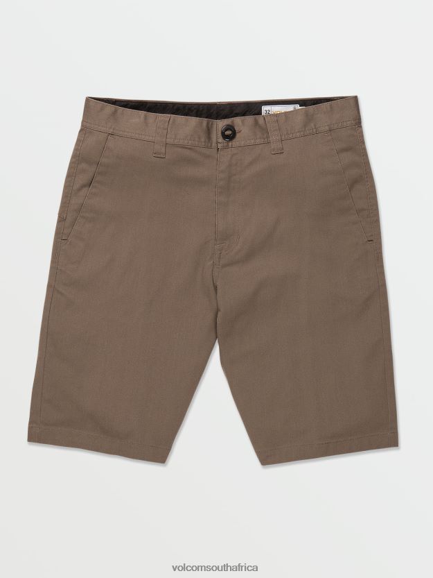 Z0ZR08220 Mushroom Men Frickin Modern Stretch Chino Shorts Volcom Clothing - Image 1