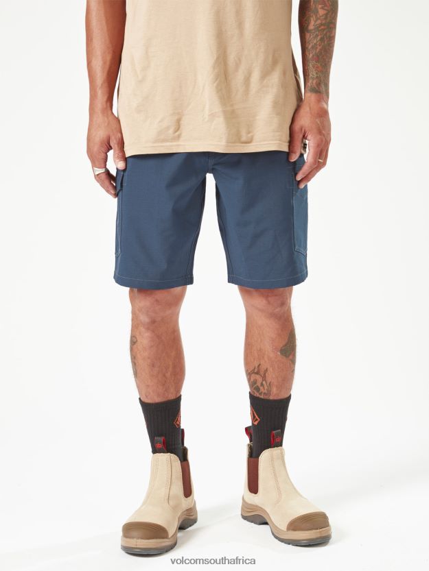 Z0ZR08221 Navy Men Workwear Slab Hybrid Shorts Volcom Clothing - Image 13