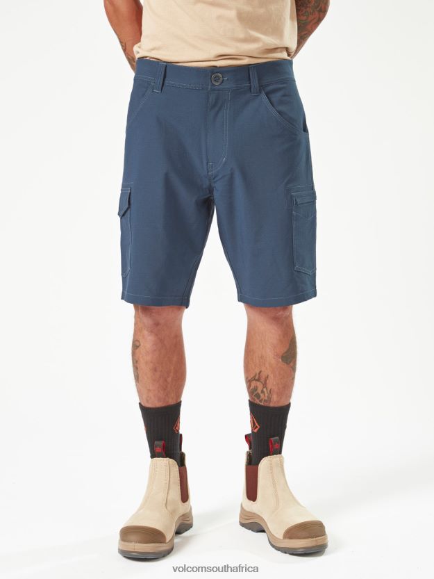 Z0ZR08221 Navy Men Workwear Slab Hybrid Shorts Volcom Clothing - Image 19