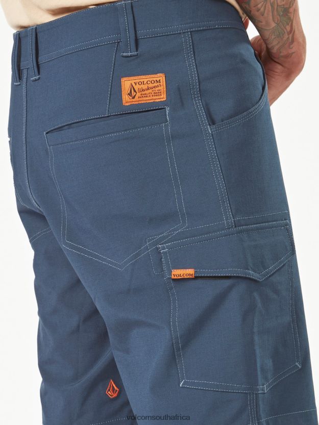 Z0ZR08221 Navy Men Workwear Slab Hybrid Shorts Volcom Clothing - Image 6