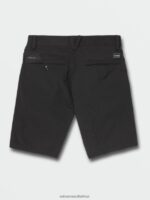 Z0ZR08225 Black Men Frickin Cross Shred Shorts Volcom Clothing - Image 11