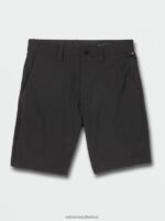 Z0ZR08225 Black Men Frickin Cross Shred Shorts Volcom Clothing - Image 9
