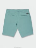 Z0ZR08233 Cali Blue Heather Men Frickin Cross Shred Static Shorts Volcom Clothing - Image 2