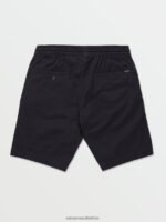 Z0ZR08235 Navy Men Frickin Elastic Waist Shorts Volcom Clothing - Image 2