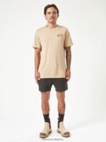 Z0ZR08239 Black Men Workwear Bevel Work Shorts Volcom Clothing - Image 6