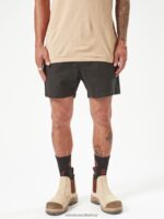 Z0ZR08239 Black Men Workwear Bevel Work Shorts Volcom Clothing - Image 9