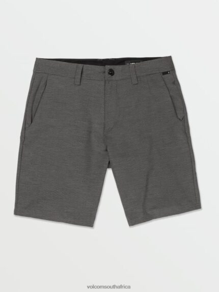 Z0ZR08240 Black Men Slub Frickin Cross Shred Shorts Volcom Clothing