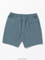 Z0ZR08242 Dark Slate Men Wrecpack Hybrid Shorts Volcom Clothing - Image 3