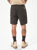 Z0ZR08244 Black Men Workwear Caliper Elastic Waist Shorts Volcom Clothing - Image 16