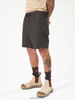 Z0ZR08244 Black Men Workwear Caliper Elastic Waist Shorts Volcom Clothing - Image 17