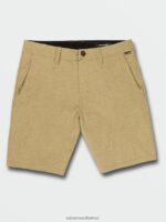 Z0ZR08245 Dark Khaki Men Frickin Cross Shred Static Shorts Volcom Clothing - Image 5