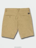 Z0ZR08245 Dark Khaki Men Frickin Cross Shred Static Shorts Volcom Clothing - Image 7