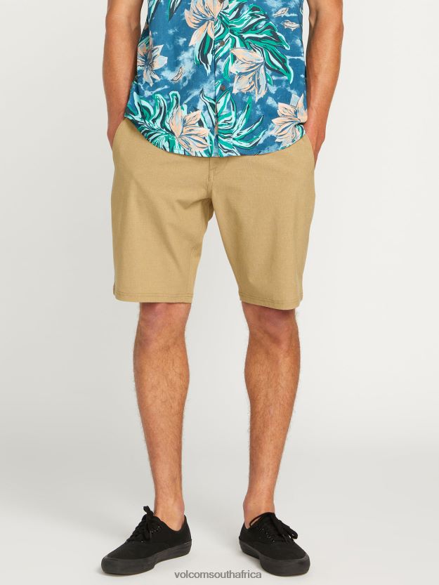 Z0ZR08245 Dark Khaki Men Frickin Cross Shred Static Shorts Volcom Clothing - Image 1