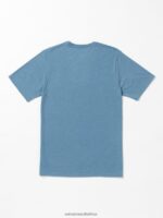 Z0ZR0824 Indigo Ridge Heather Men Visualizer Short Sleeve Tee Volcom Clothing - Image 2
