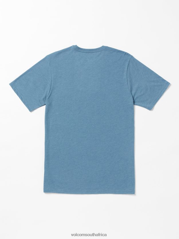 Z0ZR0824 Indigo Ridge Heather Men Visualizer Short Sleeve Tee Volcom Clothing - Image 2