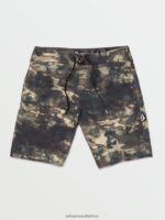 Z0ZR08251 Covert Green Men Lido Solid Mod Trunks Volcom Clothing - Image 4