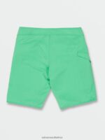 Z0ZR08252 Jungle Green Men Lido Solid Mod-Tech Trunks Volcom Clothing - Image 2
