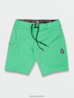 Z0ZR08252 Jungle Green Men Lido Solid Mod-Tech Trunks Volcom Clothing