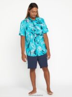 Z0ZR08253 Navy Men Rangled Liberators Trunks Volcom Clothing - Image 14