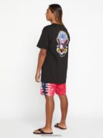 Z0ZR08256 Red Men Quatro De Julio Mod-Tech Trunks Volcom Clothing - Image 3