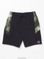 Z0ZR08266 Black Men Surf Vitals Balaram Stack Mod Trunks Volcom Clothing - Image 5
