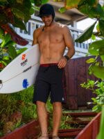Z0ZR08269 Black Men Surf Vitals Jack Robinson Trunks Volcom Clothing - Image 2