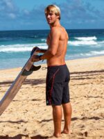 Z0ZR08269 Black Men Surf Vitals Jack Robinson Trunks Volcom Clothing